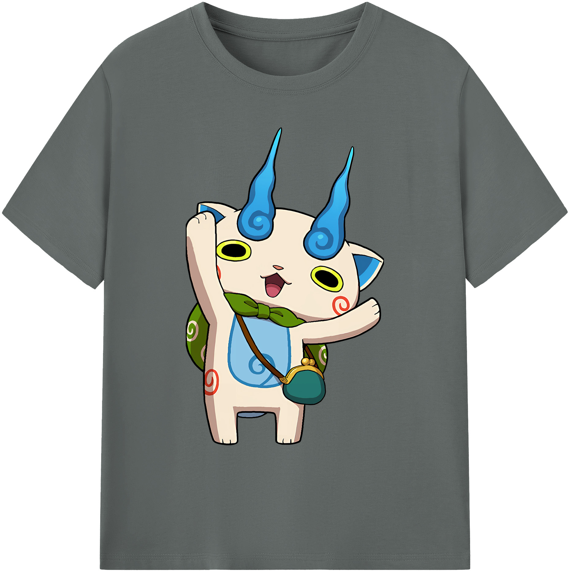 （画像用） 妖怪ウォッチ Yo-kai Watch 綿100％ メンズ半袖Tシャツ｜肌触りやわらか＆通気性